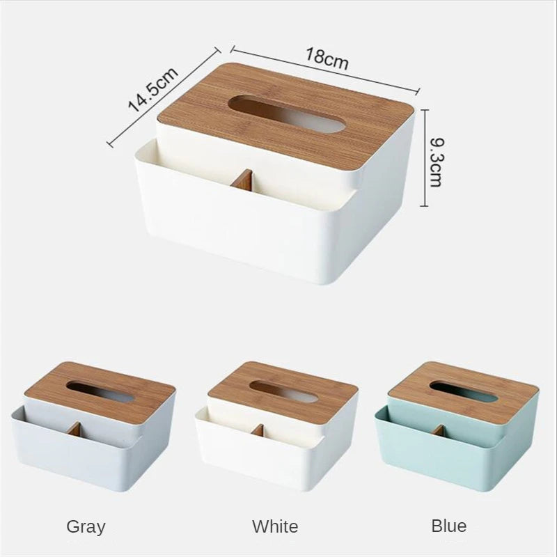 Multifunctional tissue storage box that doubles as a napkin holder and stationery organizer, ideal for keeping your space tidy and stylish.